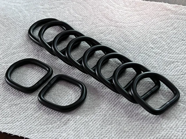 10 anillos en D de metal hebillas para arnés cinturones bolsa anillo ropa bolsa correas alambre duro