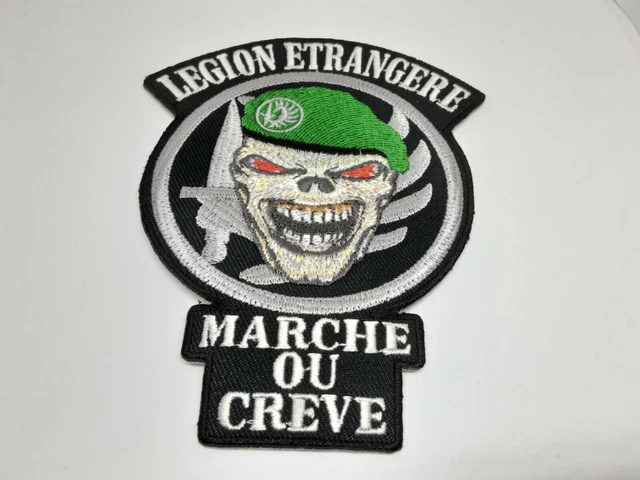 Copytec Fremdenlegion Patch Night Camo - Aufnäher 65x75mm Schwarz Grau