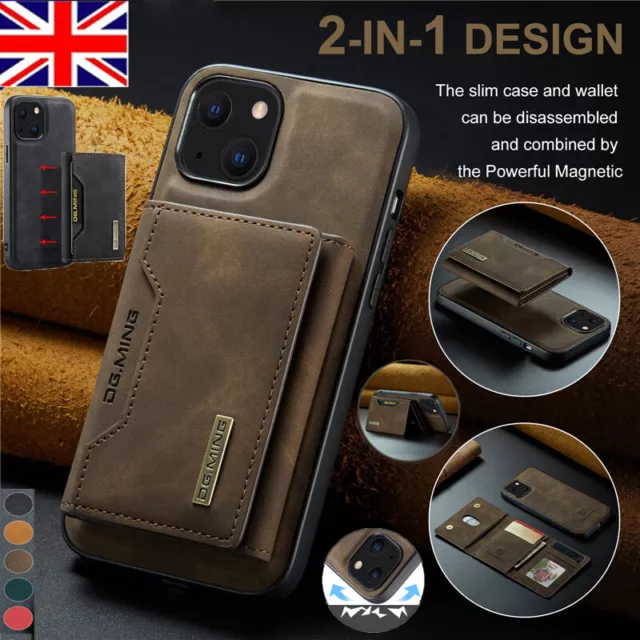 For Apple iPhone 14 13 12 11 Pro MAX XS XR SE 7 8 Leather Wallet Case Flip Cover