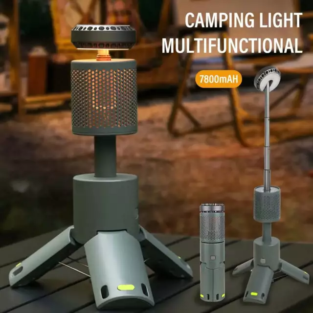 LED Outdoor Camping Lantern, UBS Rechargeable, Adjustable Color Temperature Outd