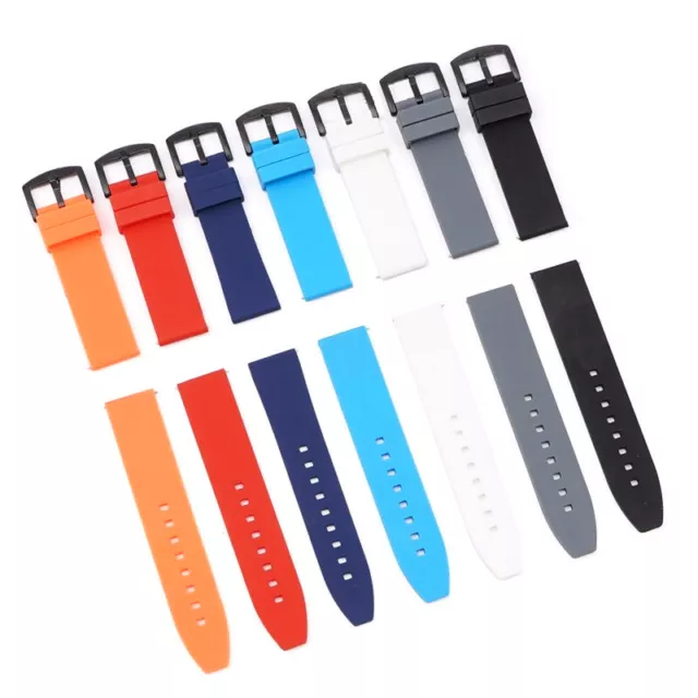 16mm-28mm Silicone Smart Bracelet Replacement Watch Strap Band Quick Release