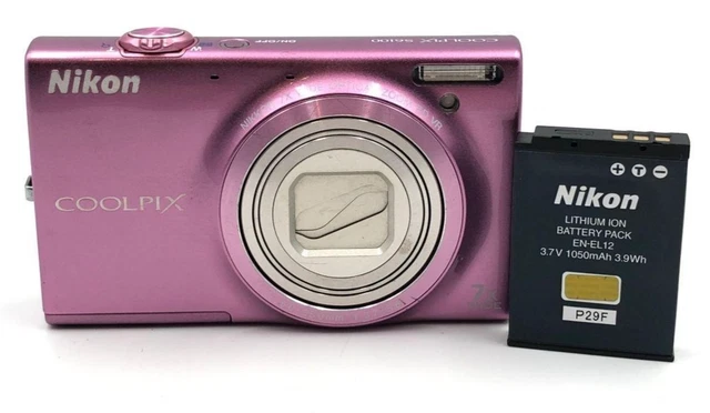 NIKON COOLPIX S6100 Gloss Pink 16.0MP Compact Digital Camera