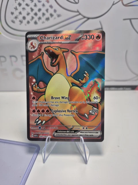 Charizard Ex Rarest Versions CHARIZARD EX - 183/165 Ultra Rare Pokemon TCG Scarlet & Violet 151 NM ...