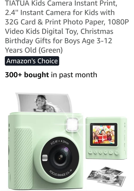 TATUA CHILDREN’S INSTANT Camera, Ages 4-7 & 8-11 Years, MPN 259-135 £16 ...