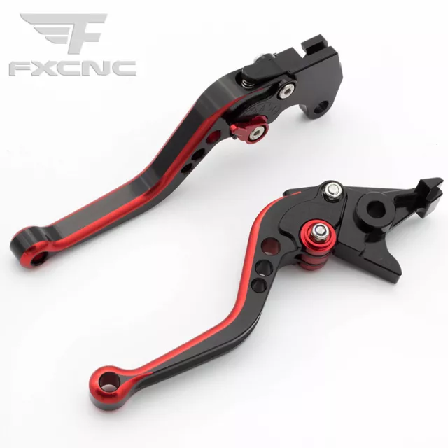 FXCNC Shorty Mixcolor Brake Clutch Levers For FZ1 FAZER 2001-2005 YZF R6 99-04