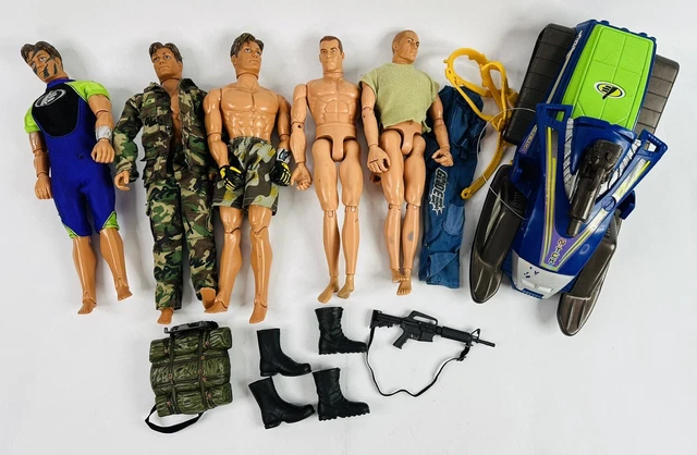 VINTAGE EARLY 2000'S Max Steel GI Joe Action Figure Lot EUR 51