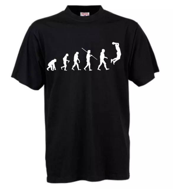 Basketball Evolution Sport Geschenk Ball Basketballkorb dunk Shirt T-Shirt hbs77