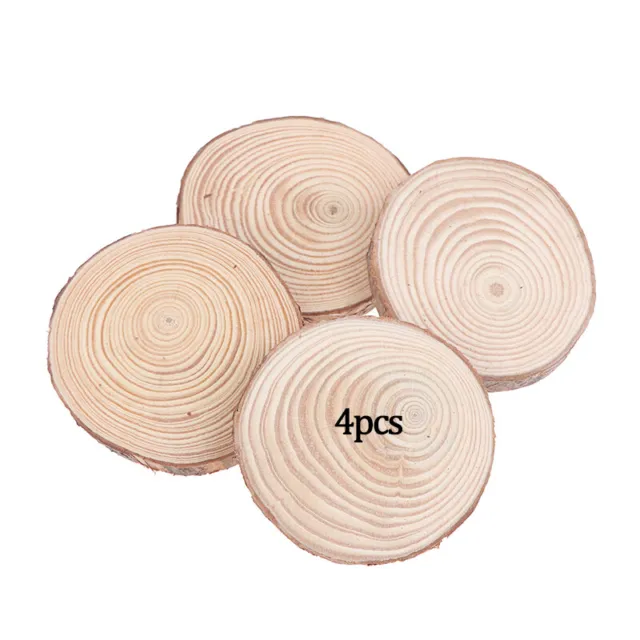 3-14cm Natural Pines Unfinished Round Wood Slices Circles Discs DIY Crafts Ql