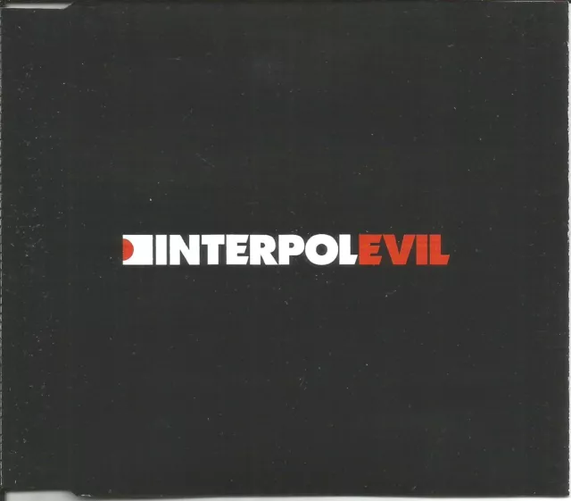 INTERPOL Evil 2TRX w/ UNRELEASED trk LIMITED Europe CD Single SEALED USA Seller