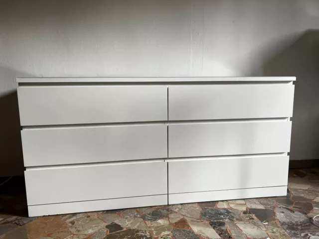 MALM cassettiera con 4 cassetti, grigio trattato con mordente, 80x100 cm -  IKEA Italia