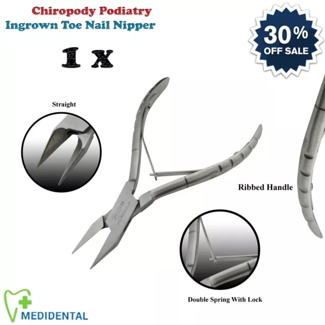 Professional Podiatrist Ingrown Toe Nail Nipper Cutter Chiropody Clippers Lab CE