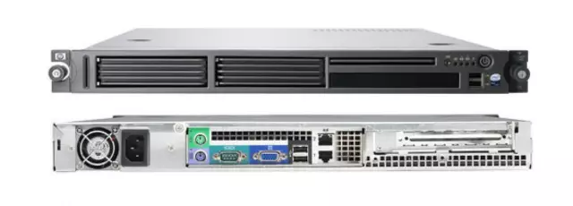 19" HP DL140 G3 Server 1 HE 2 x 4-Core XEON 2,66 GHz / 64 GB/ 2xSATA RAID