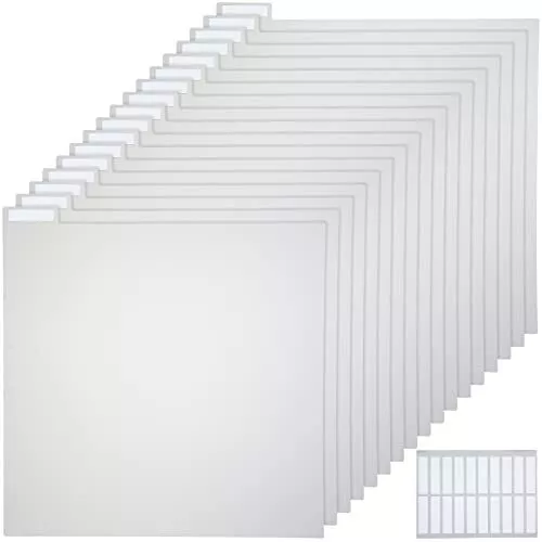 12 x 12 pulgadas Libro de recortes Divisores con pestañas Libro de recortes Divisores de almacenamiento de papel Página