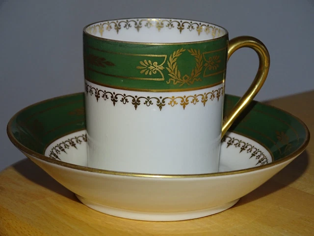 Limoges Ancienne Tasse A Cafe Litron En Porcelaine Gda Style Empire
