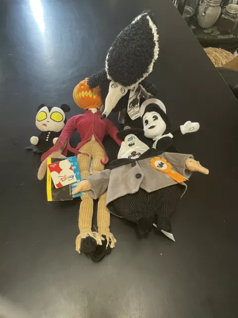 Disney Tim Burton Frankenweenie, Nightmares Before Christmas, Bendy plush Disney Tim Burton Frankenweenie, Nightmares Before Christmas, Bendy plush