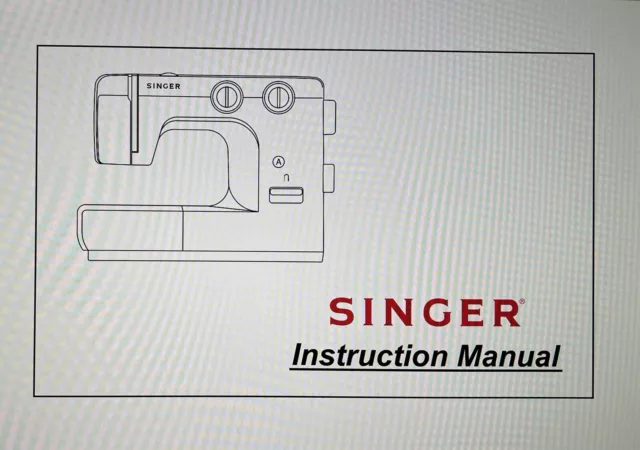 Deluxe-Edition Instruction Manual, on CD, Singer Sewing Machines 2263 and  SIMPLE