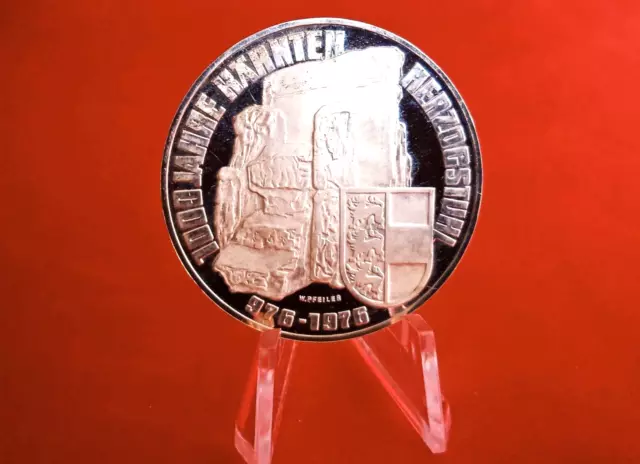 Austria, 100 schilling, 1976, Proof, 1000th Anniversary-Carinthia, Silver 0.640
