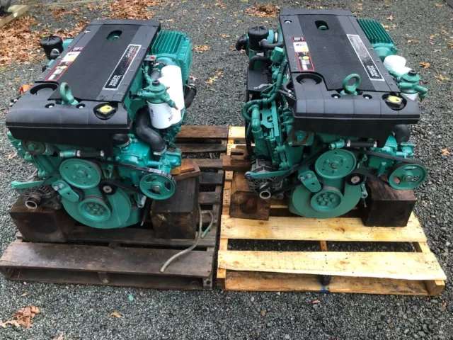 VOLVO PENTA D4-260 Marine Diesel Engines 1960HOURS, with PCU’s HCU’s ...