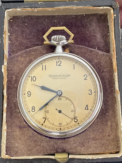 Montre à Gousset J. LeCoultre Or 18K - Fonctionne, Début XXe Siècle
