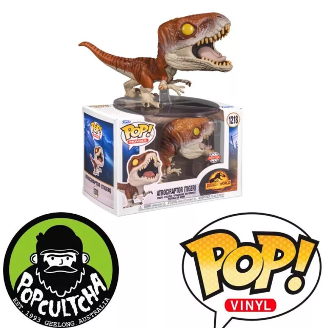 Jurassic World: Dominion - Atrociraptor Tiger Pop! Vinyl Figure "New"