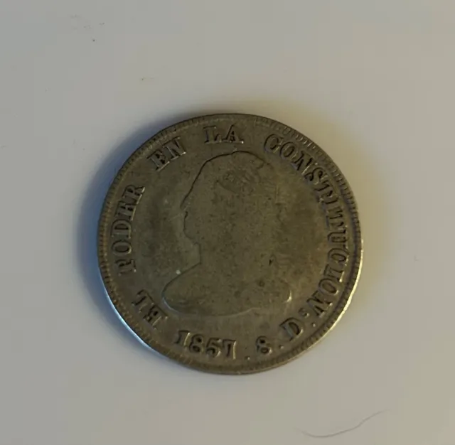 Ecuador 4 Reales   1857  Nice Coin must see it