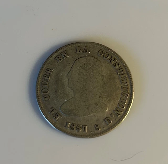 Ecuador 4 Reales   1857  Nice Coin must see it