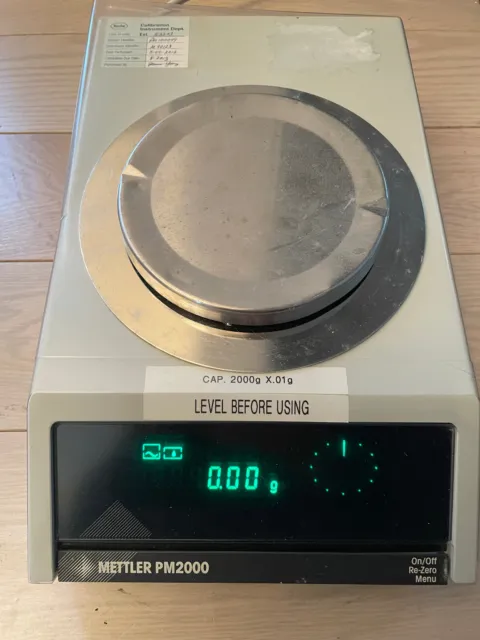 Mettler digital lab scale balance analytical PM2000 PM 2000 g 00 mg lab xbsx