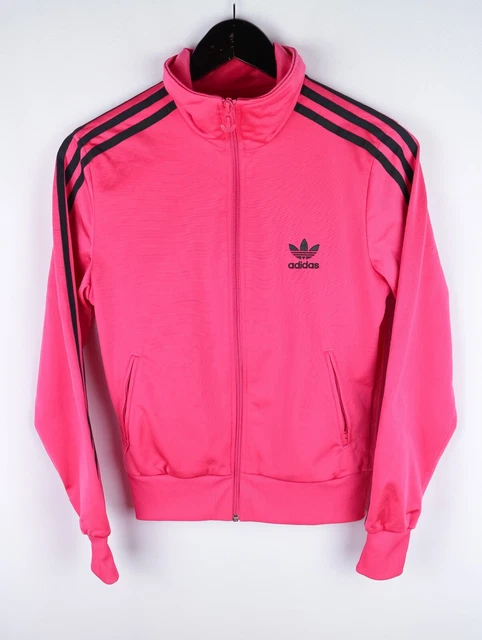 Adidas Originals Donna Track Jacket Activewear Leisure Casual Rosa Taglia 38 UK10