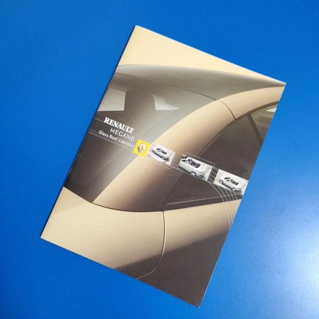 Rare Renault Megane Glass Roof Cabriolet Catalog Japan x