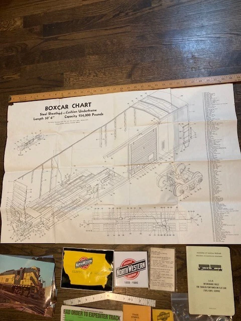 Chicago & North Western Railroad Mechanical Dept Employee Materials RARE Big Lot 3