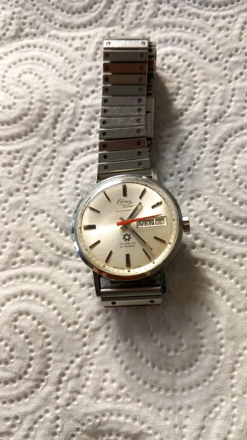 Montre Mixte EDMA Des Années 80 - Mécanique Manuelle, Style Sport, Vintage