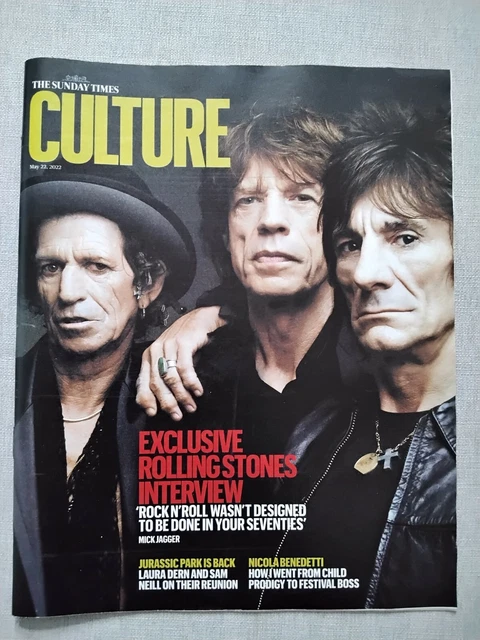 SUNDAY TIMES CULTURE Magazine 22 May 22 Rolling Stones Mick Jagger