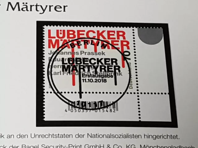 Briefmarke Deutschland 2018 - Michel-Nr. 3417 Eckstück - gestempelt ESST
