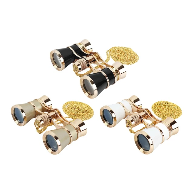 Aomekie Binocolo Da Teatro Pieghevole 3X25 Teatro Occhiali Con Collana A Catena In Metallo Per - Foto 7