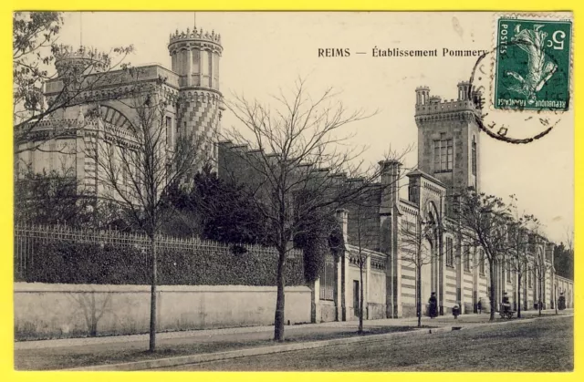 cpa 51 - REIMS (Marne) ETABLISSEMENT POMMERY Usine Champagne Vin Factory Vine