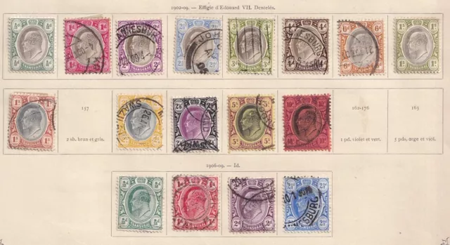 Transvaal 1902 collection of 17 CLASSIC stamps / HIGH VALUE!