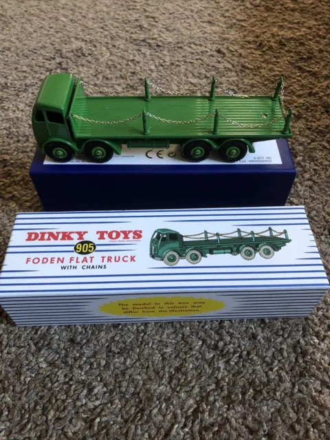 DINKY TOYS 905 FODEN FLAT TRUCK with CHAINS ATLAS EDITIONS