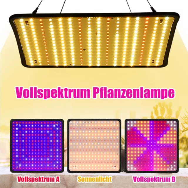 Pflanzenlampe LED Vollspektrum 300W mit UV IR Grow Lampe Pflanzenlicht Gemüse de