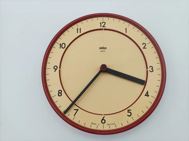 BRAUN AG WALL Clock, ABK 20, 4780 Circa 1985 BY Dieter Rams
