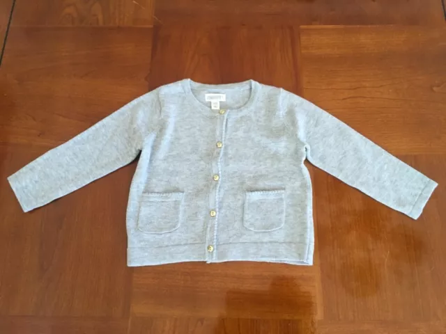 NWT Gymboree Gray Sweater Cardigan Girls Toddler 2T