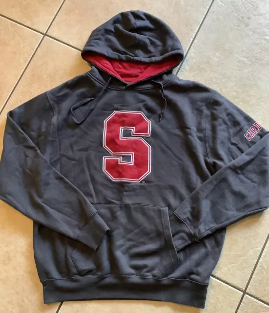 STANFORD UNIVERSITY~ Campus Heritage~ Cardinal Hoodie Sweatshirt Mens: Large. A1