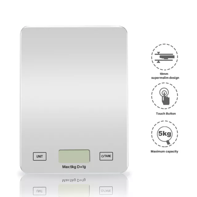 5 kg/11 Pfund Digitale Waage Elektrische Küche Gewichtswaage Post Lebensmittelwiegen 3