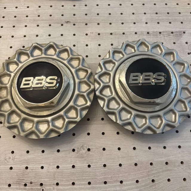 BBS Genuine Wheel Center Caps – 70mm Platinum Silver Emblem – Set Of 4 (P5624173)