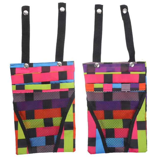 2 Pcs Basket Hanging Pouch Bag Bicycle Bike Front Frame Road Handlebar