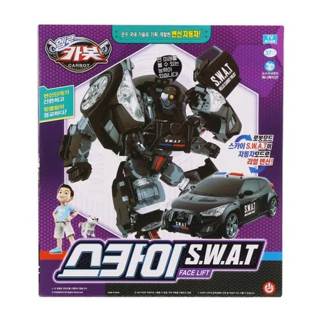 Figurine Robot Transformateur Hello Carbot Veloster SKY S.W.A.T - Véhicule Qui Se Transforme En Robot, Boîte Originale