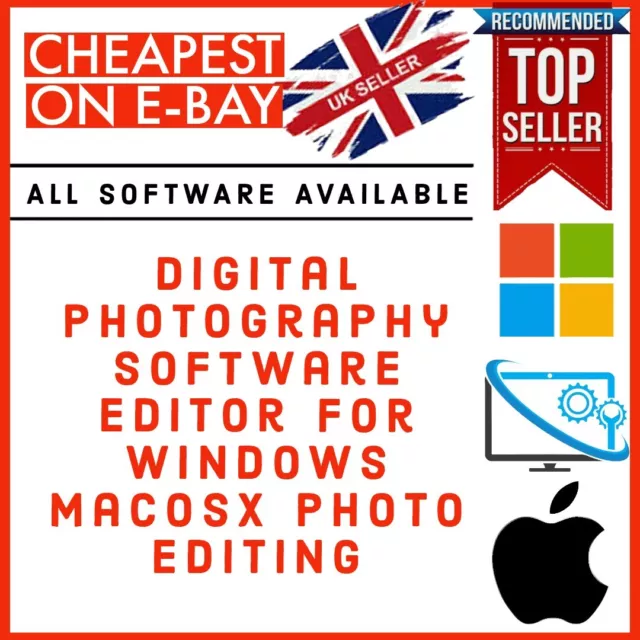 Digital Photography Software editing editor for windows MacOSX photo editing