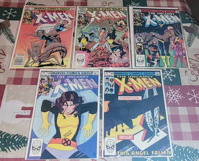 Uncanny X-Men #165, 166, 167, 168, 169 VF avg.  (1982) 5 book lot. The Brood