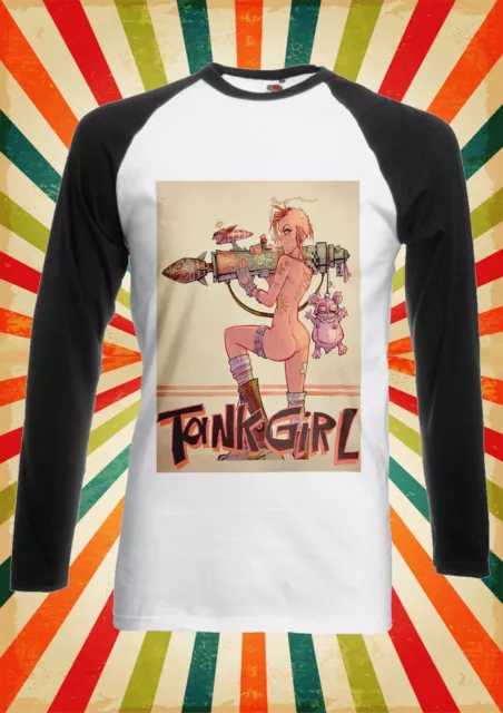 Tank Girl Bazooka Sexy Punk Men Women Long Short Sleeve Baseball T Shirt 1922