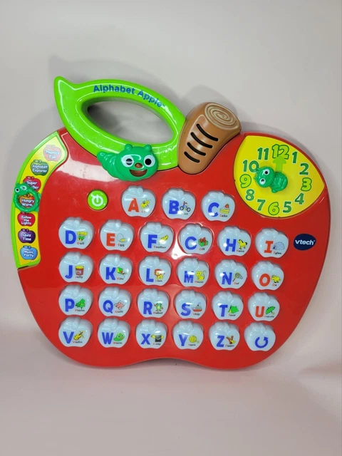 VTECH ALPHABET APPLE Preschool Learning Toy ABCs Phonics LIGHTS MUSIC ...