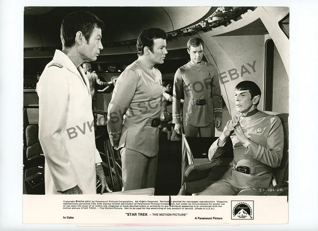 STAR TREK THE Motion Picture original photo glossy 8x10 98 Bridge Kirk ...